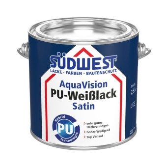 Aquavision pu-weiblack satin